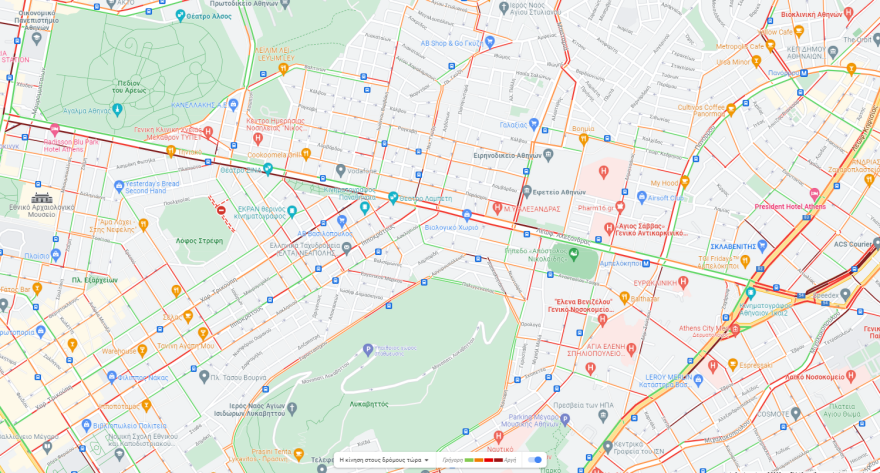 Κίνηση στους δρόμους: Με αυξημένη κίνηση αυτή την ώρα Μεσογείων και Αλεξάνδρας, δείτε live εικόνα