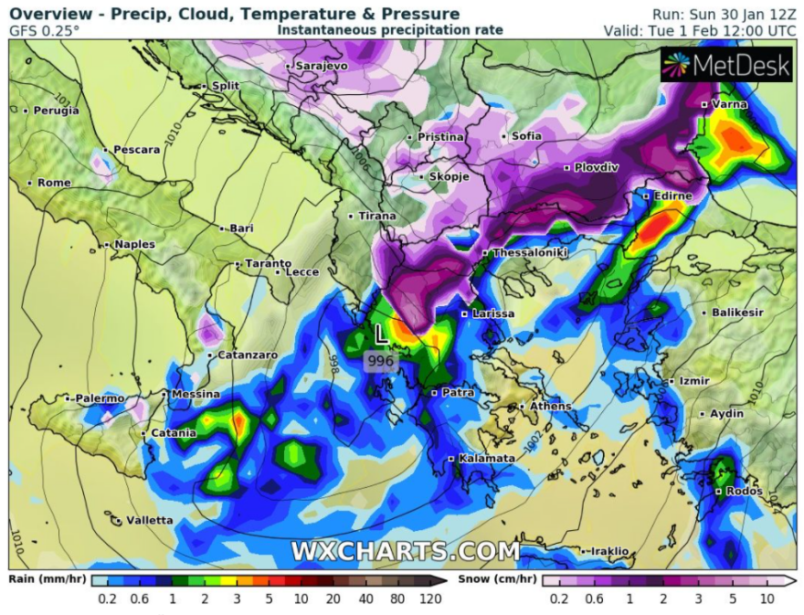 Καιρός: Νέα κακοκαιρία από σήμερα με βροχές και καταιγίδες - Ποιες περιοχές θα επηρεαστούν