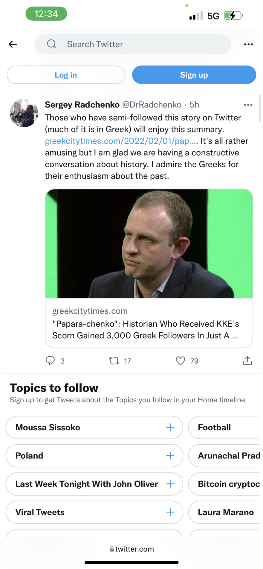 Υπόθεση «Παπαρατσένκο»: Έζησα στην ΕΣΣΔ και δεν χρειάζομαι αναμνηστικές δόσεις κομμουνισμού λέει ο ιστορικός