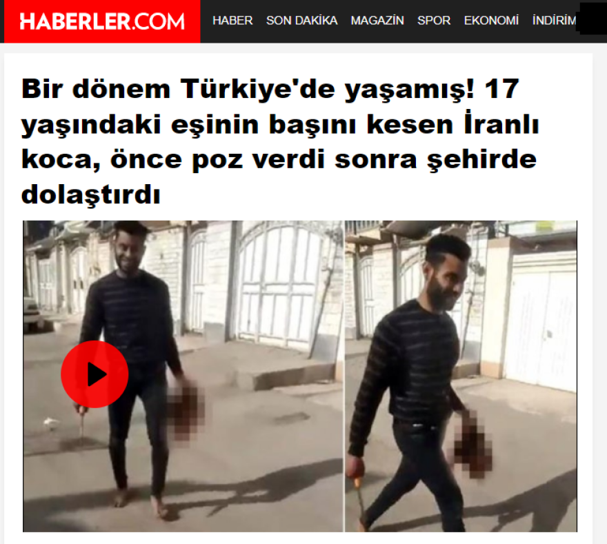 Φρίκη στο Ιράν: Αποκεφάλισε τη σύζυγό του και έβγαλε… selfies με το κομμένο κεφάλι