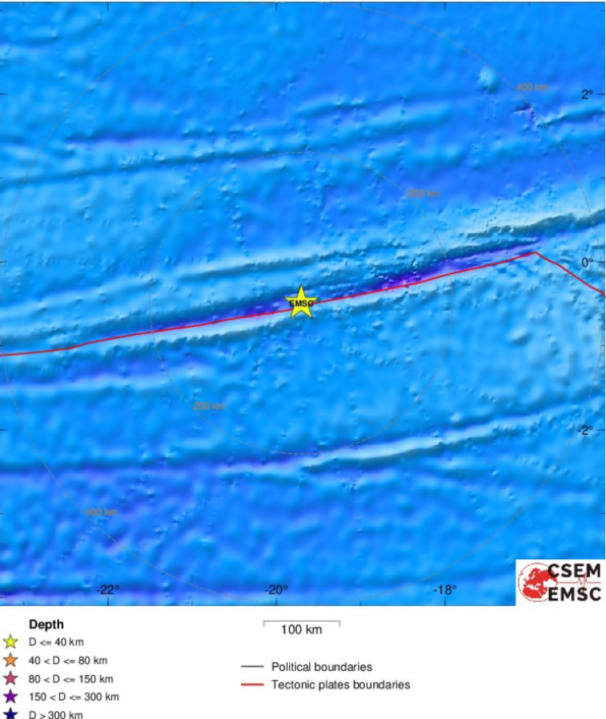 Σεισμός τώρα 6,1 Ρίχτερ στα δυτικά του Ατλαντικού ωκεανού