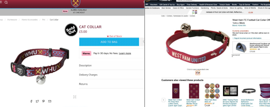 H Γουέστ Χαμ ξεπούλησε τα περιλαίμια γάτας μετά την κακοποίηση του ζώου από τον Ζουμά 