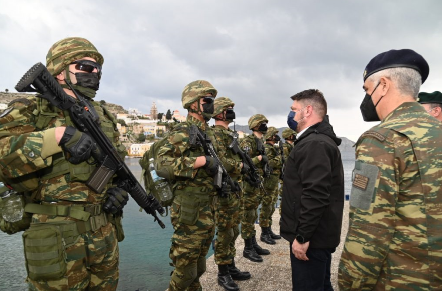 Χαρδαλιάς: Με επίσκεψη σε μονάδες και επιτηρητικά φυλάκια σε Σύμη και Κω έκλεισε την περιοδεία του