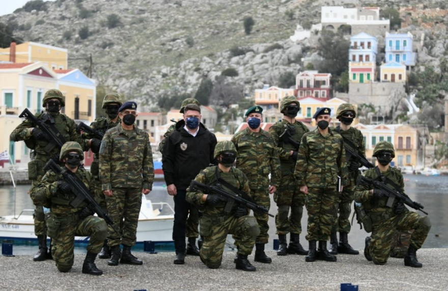 Χαρδαλιάς: Με επίσκεψη σε μονάδες και επιτηρητικά φυλάκια σε Σύμη και Κω έκλεισε την περιοδεία του