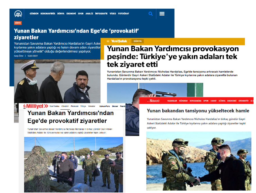 Τουρκία: «Κόκκινο πανί» ο Χαρδαλιάς, μετά τις επισκέψεις του σε νησιά του Αιγαίου