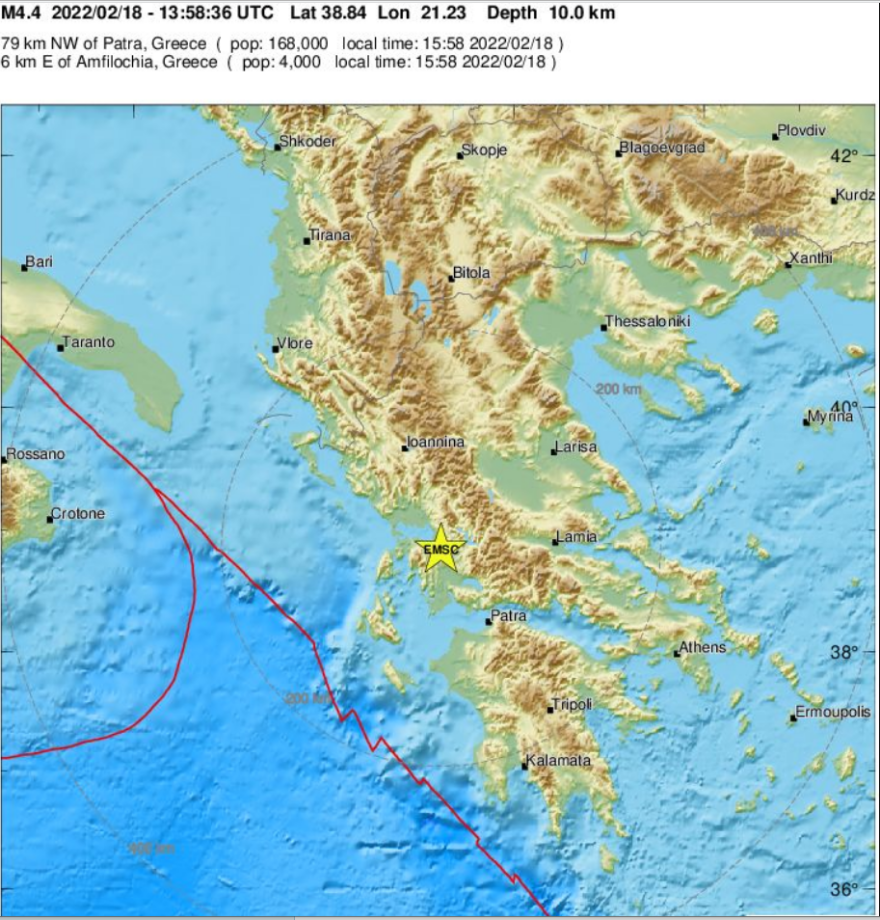 Σεισμός τώρα 4 Ρίχτερ στην Αμφιλοχία: «Δεν ξέρουμε εάν ήταν ο κύριος σεισμός», λέει ο Λέκκας στο protothema
