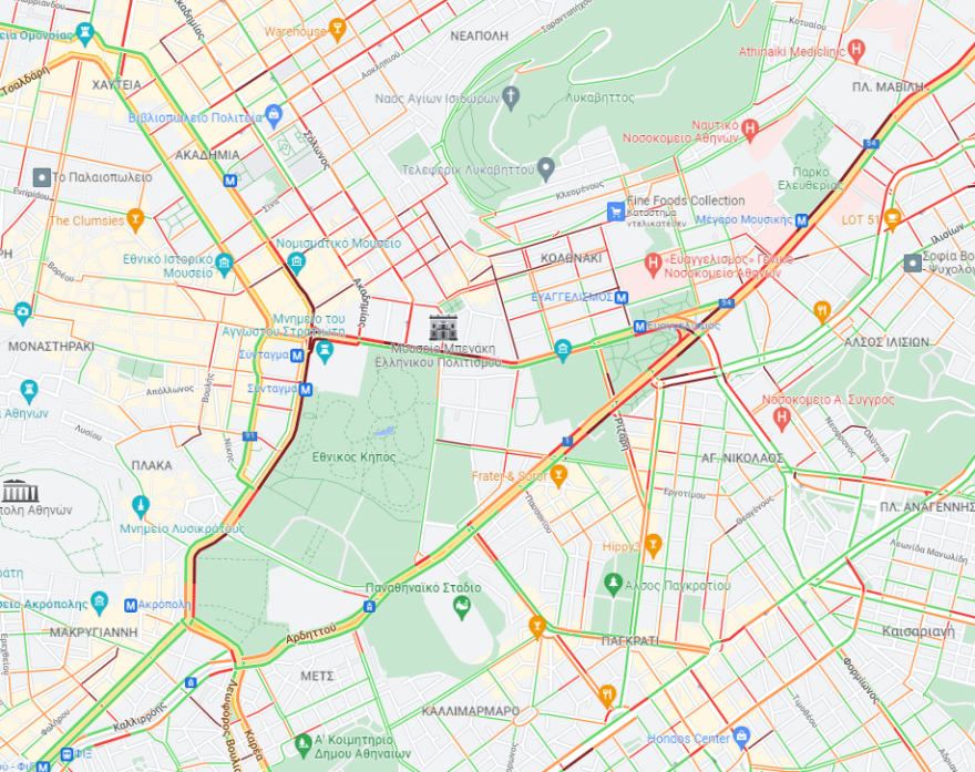 Κίνηση στους δρόμους: Μποτιλιαρισμένοι οι δρόμοι στην Αθήνα, δείτε live