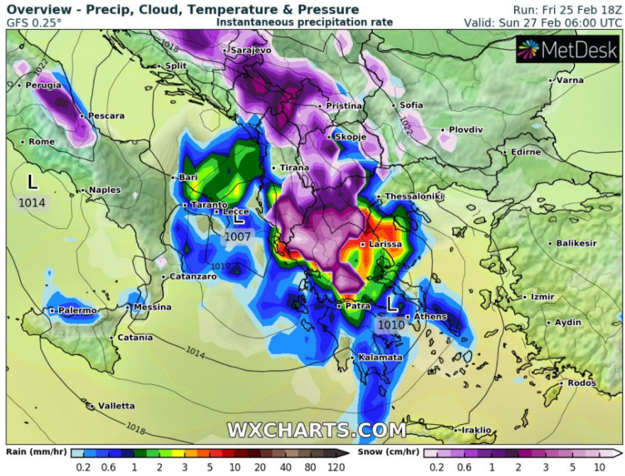 Καιρός: Έρχεται η «Bianca» με ισχυρές βροχές, κρύο και θυελλώδεις ανέμους - Ποιες περιοχές θα επηρεάσει