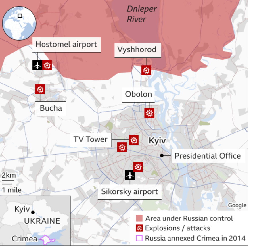 Πόλεμος στην Ουκρανία: Νύχτα-κόλαση στο Κίεβο λίγο πριν το τραπέζι του διαλόγου -  Η Ρωσία κατέλαβε τη Χερσώνα