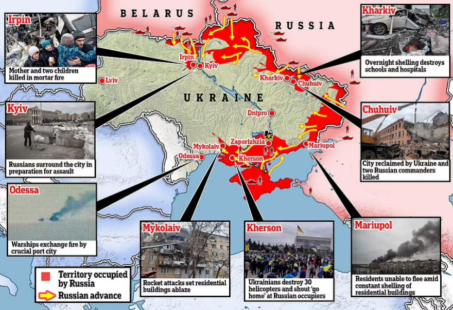 Πόλεμος στην Ουκρανία: Καταρρίφθηκαν δυο ρωσικά μαχητικά πάνω από το Κίεβο