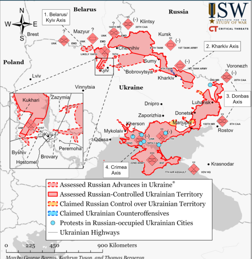 Πόλεμος στην Ουκρανία: Οι Ρώσοι περικυκλώνουν το Κίεβο 