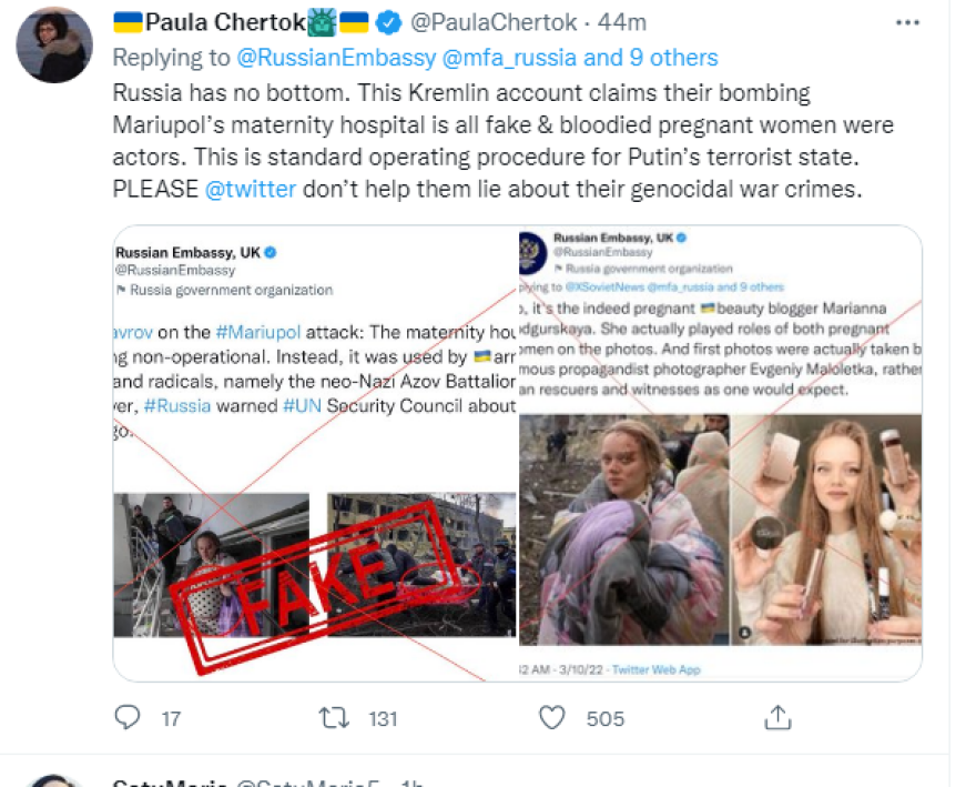 Πόλεμος στην Ουκρανία: Γέννησε η γυναίκα που γλύτωσε από το μαιευτήριο που βομβάρδισαν οι Ρώσοι