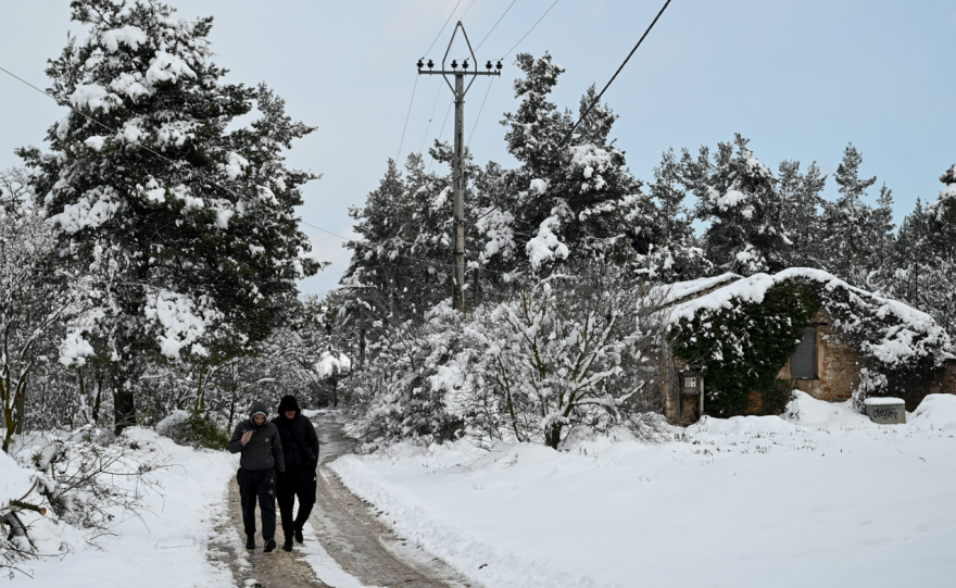 Καιρός - Κακοκαιρία «Φίλιππος»: Χιονίζει τώρα σε Βίλια και Άγιο Στέφανο, νέα σύσταση από την Πολιτική Προστασία