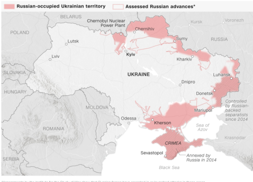 Πόλεμος στην Ουκρανία: Σφίγγει η ρωσική «τανάλια» γύρω από το Κίεβο - Ισχυρές εκρήξεις κοντά στο κέντρο της πόλης