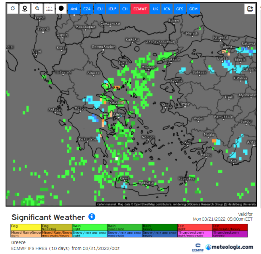 Καιρός στην Αθήνα: Χιονόνερο ξανά Τρίτη και Τετάρτη, πότε υποχωρεί η κακοκαιρία 