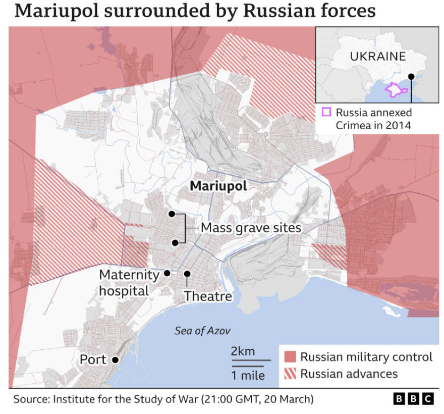 Πόλεμος στην Ουκρανία  - Η Μαριούπολη έγινε στάχτες: Drone κατέγραψε τον όλεθρο που σκόρπισαν οι ρωσικές δυνάμεις 