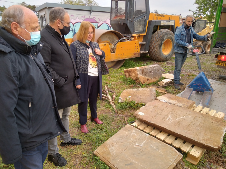 Εβραϊκές μαρμάρινες επιτύμβιες επιγραφές εντοπίστηκαν στο πρώην στρατόπεδο Παύλου Μελά - Δείτε φωτογραφίες