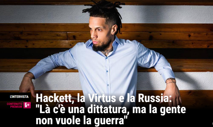  «Το 90% των Ρώσων δεν θέλει τον πόλεμο, εκεί ζεις σε μια δικτατορία», δήλωσε ο Χάκετ 
