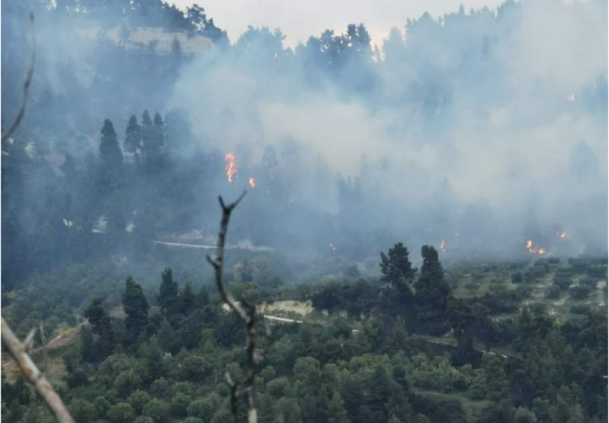 Μαίνεται η μεγάλη πυρκαγιά στην Κασσάνδρα Χαλκιδικής - Στη μάχη 4 Canadair
