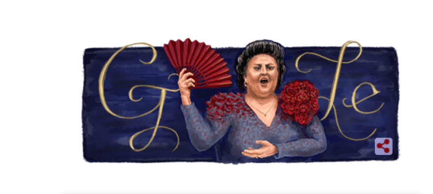 Montserrat Caballe: Αφιερωμένο στην Ισπανίδα σοπράνο το Google doodle