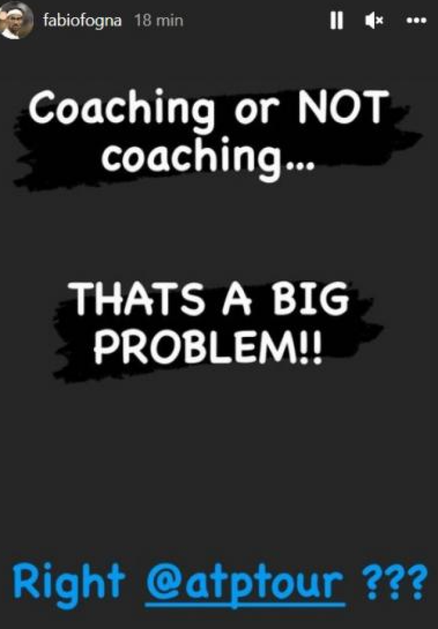 Ο Φονίνι καταγγέλλει τον Τσιτσιπά για coaching από τον πατέρα του 