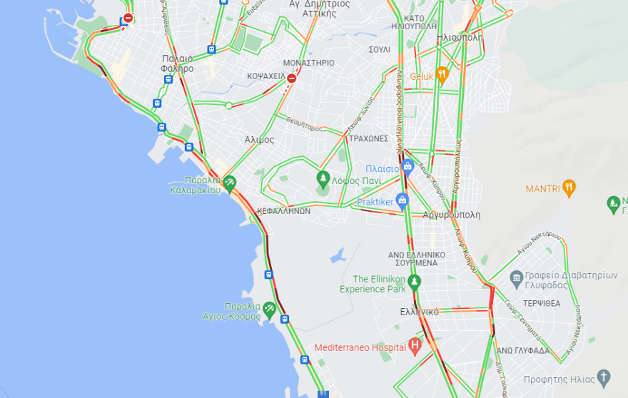 Έξοδος Πάσχα - Κίνηση στους δρόμους: Όπου «φύγει φύγει» οι Αθηναίοι, καθυστερήσεις σε Κηφισό και Κατεχάκη