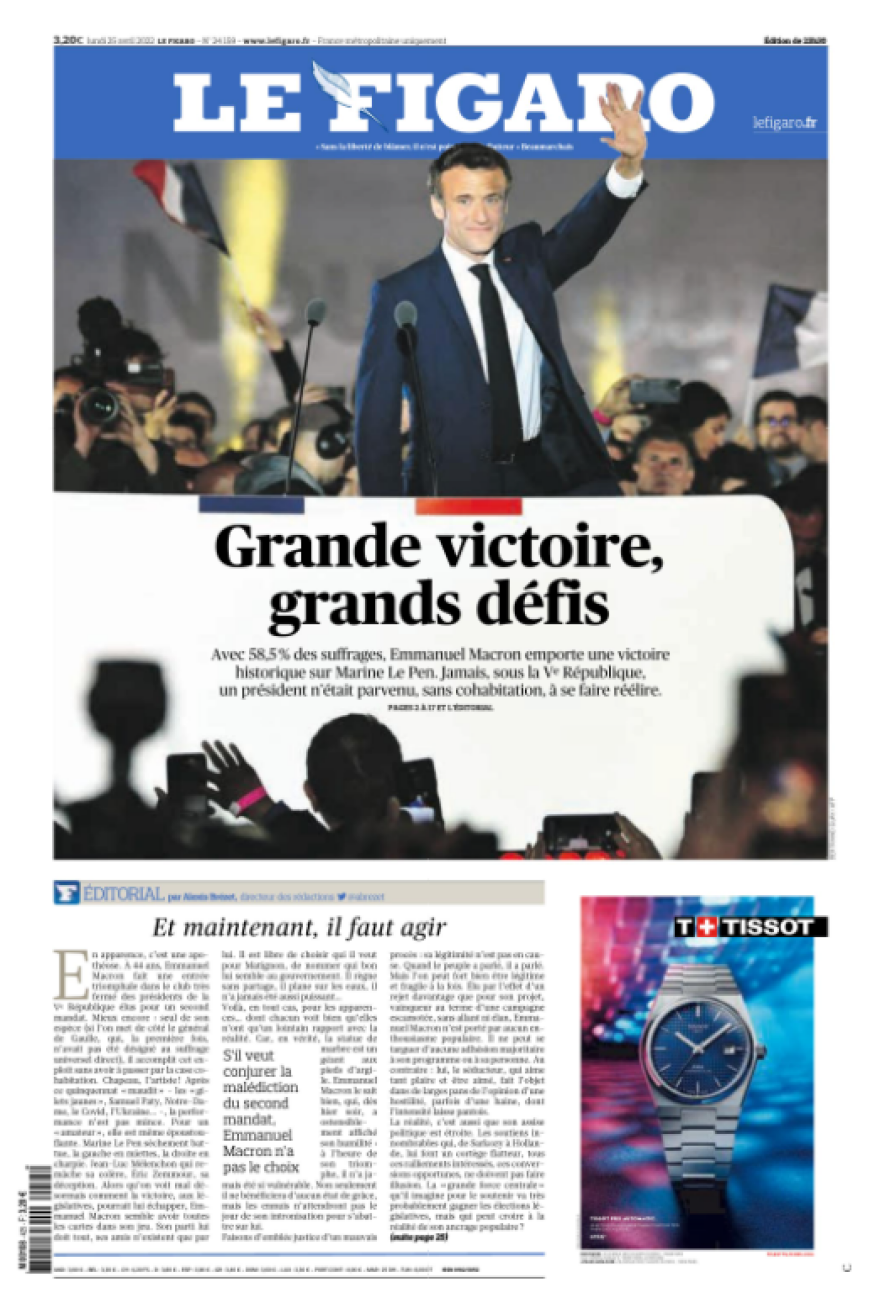 Εκλογές στη Γαλλία: Τώρα αρχίζουν τα δύσκολα για τον Μακρόν, γράφει ο γαλλικός Τύπος