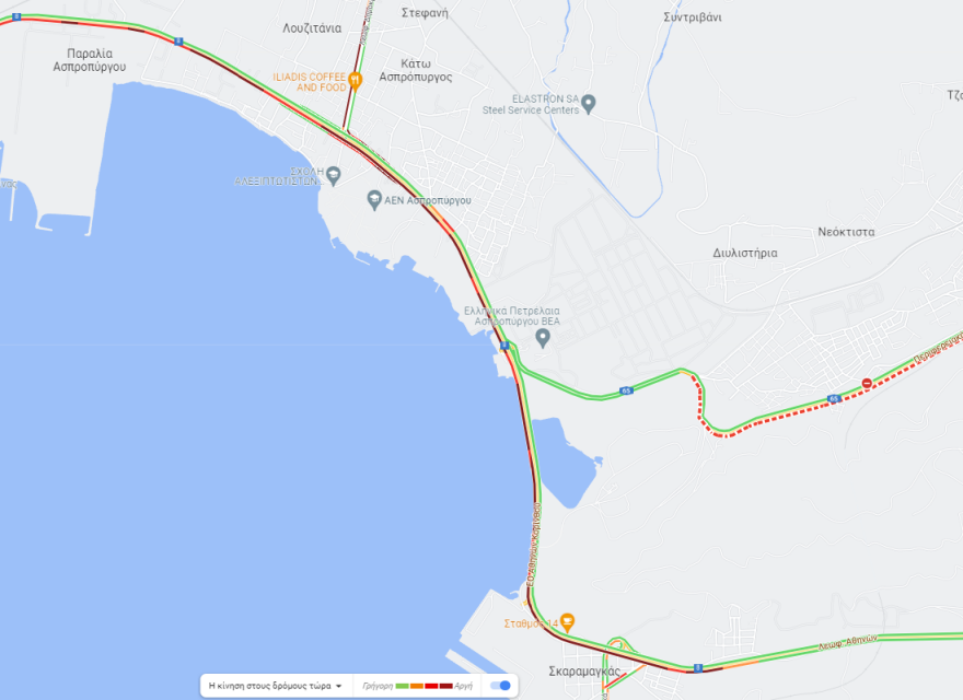 Κίνηση στους δρόμους: Μποτιλιάρισμα στην Αθηνών - Κορίνθου, επιστρέφει άλλο ένα «κύμα» αδειούχων 