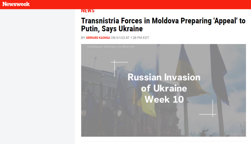 Πόλεμος στην Ουκρανία - Newsweek: Δυνάμεις της Υπερδνειστερίας θα ενωθούν με τον στρατό του Πούτιν
