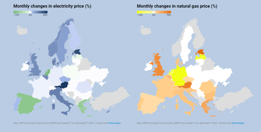 Η Ελλάδα στην 20ή θέση μεταξύ 33 χωρών της Ευρώπης για την τιμή ρεύματος στον καταναλωτή