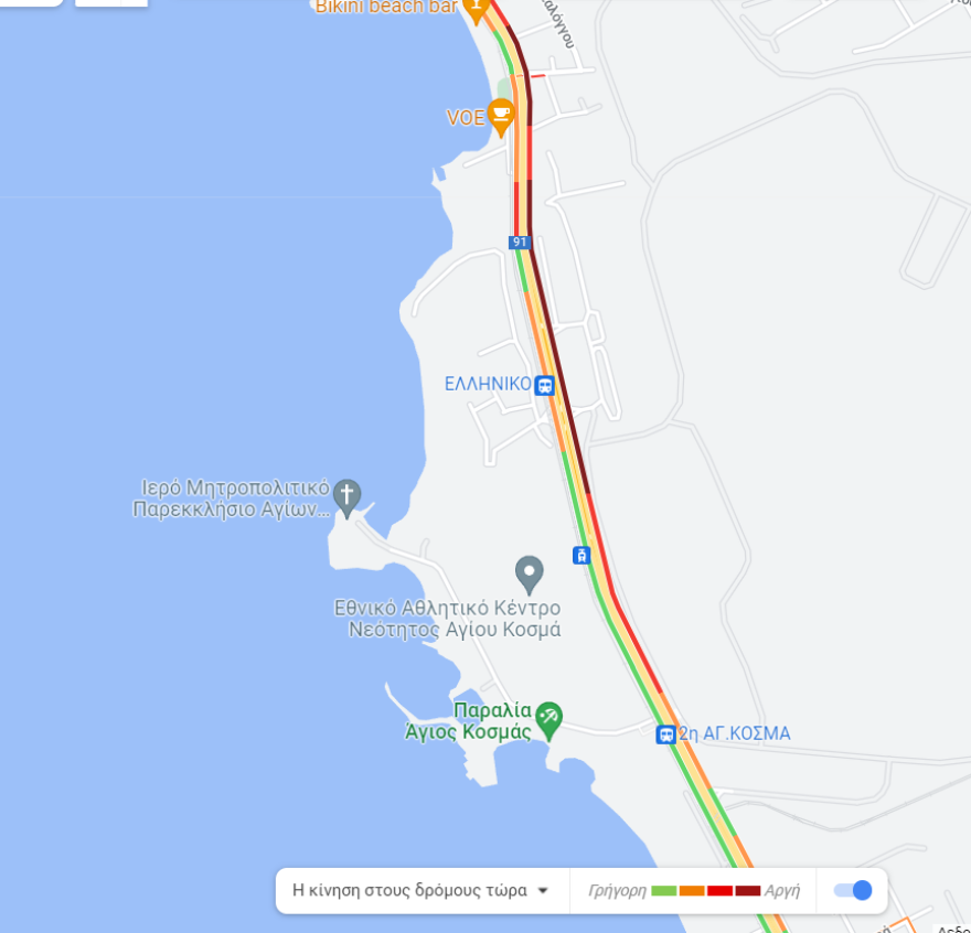 Προβλήματα στην παραλιακή λόγω βλάβης σε συρμό του τραμ