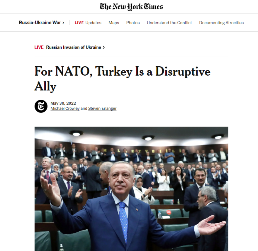 New York Times: Για το ΝΑΤΟ η Τουρκία είναι ένας προβληματικός σύμμαχος