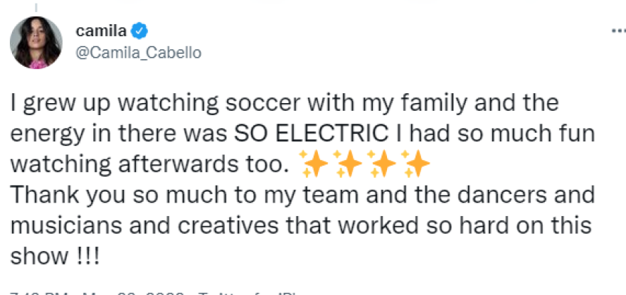 Καμίλα Καμπέγιο: Ενοχλημένη με τους οπαδούς στο UEFA για τα συνθήματα όταν τραγουδούσε