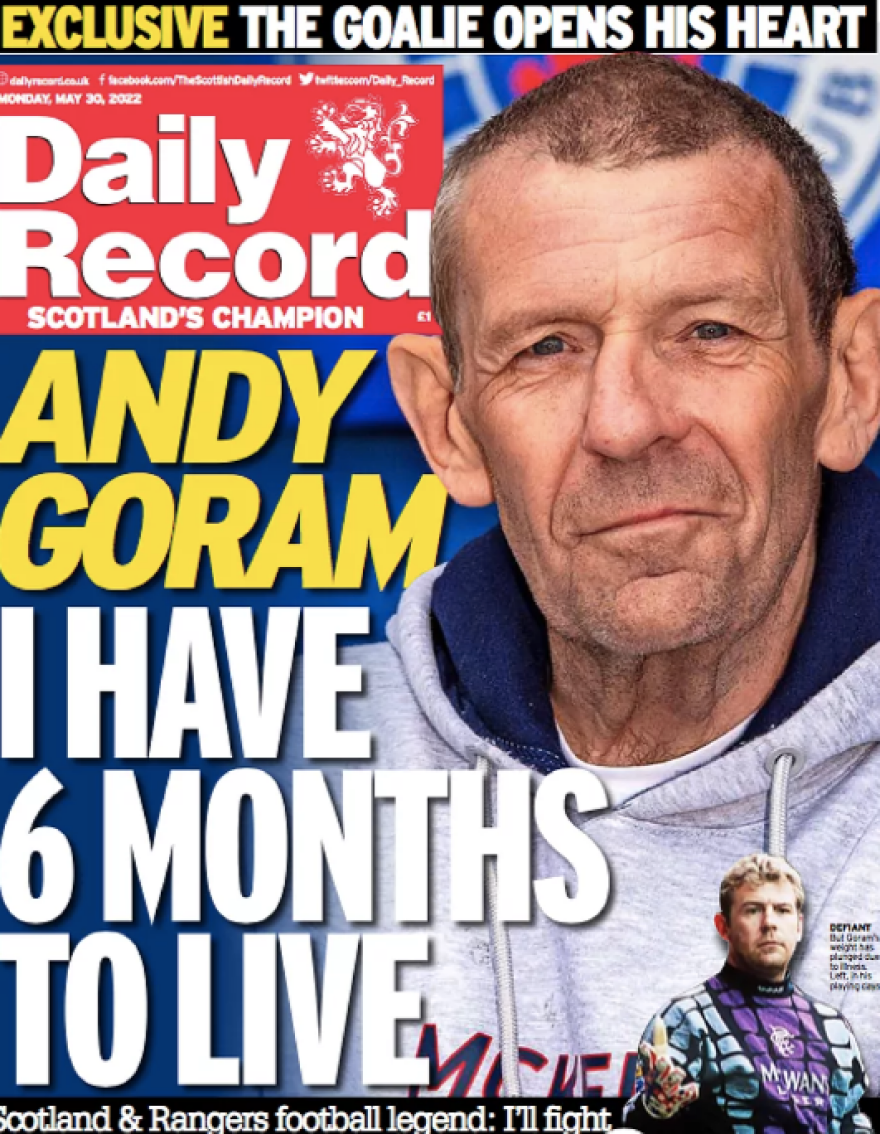 Άντι Γκόραμ: Μάχη με τον καρκίνο και έξι μήνες ζωής 