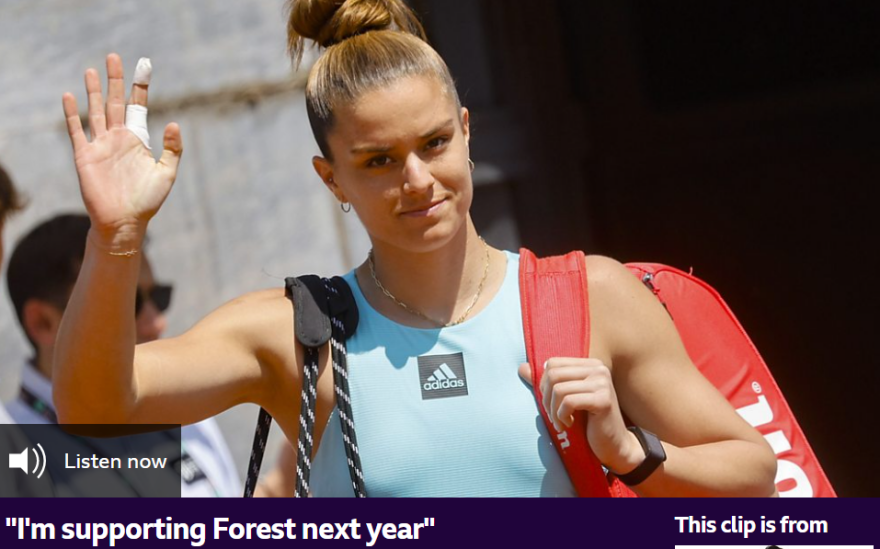 Σάκκαρη: «Θα υποστηρίζω τη Νότιγχαμ Φόρεστ στην Premier League»