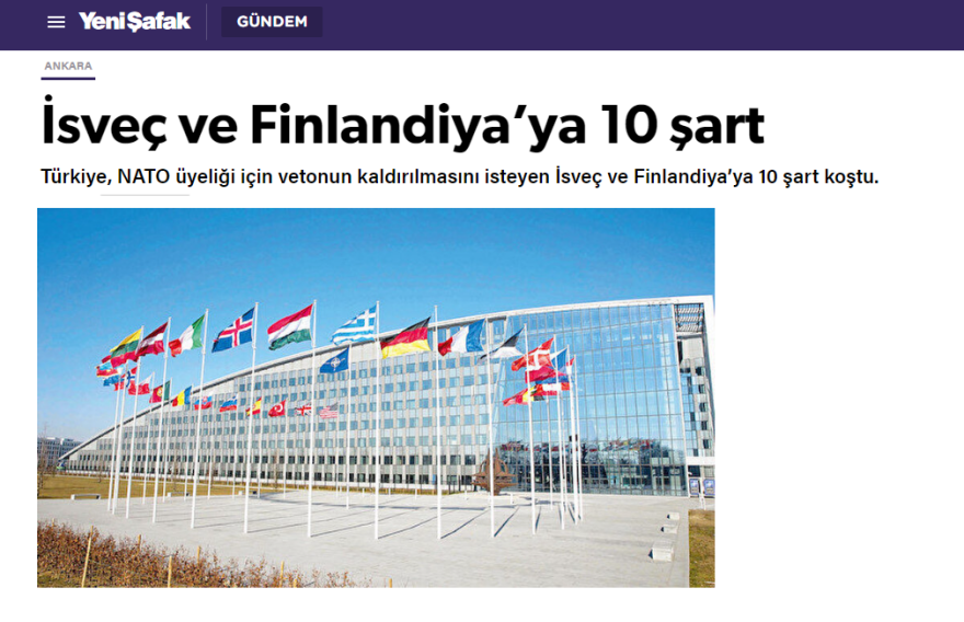 Τουρκία: Οι δέκα όροι που θέτει προκειμένου να πει «ναι» σε Σουηδία και Φινλανδία
