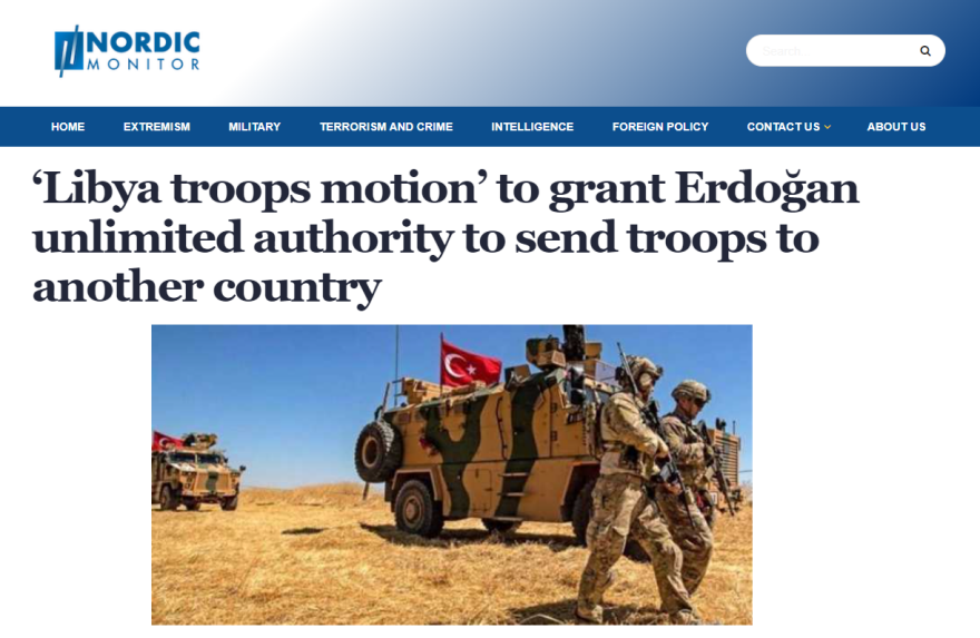 Nordic Monitor: «Ο Ερντογάν ζητάει το ελεύθερο από την βουλή για δράση στρατιωτικών δυνάμεων σε σημείο που θα επιλέξει»