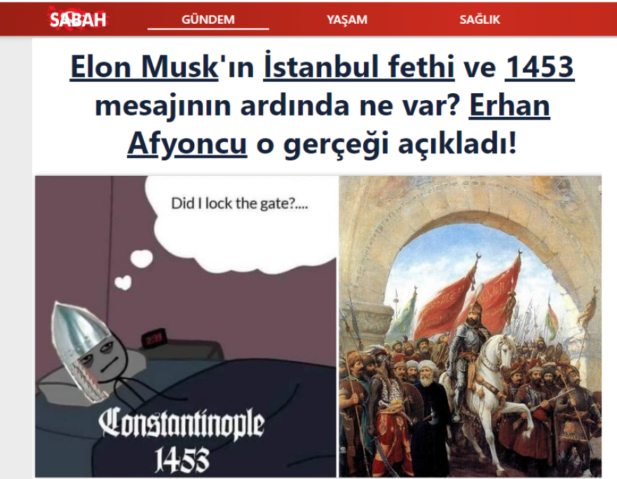 Τουρκία: «Βλέπουν» συνωμοσίες πίσω από την ανάρτηση του Μασκ για την Κωνσταντινούπολη