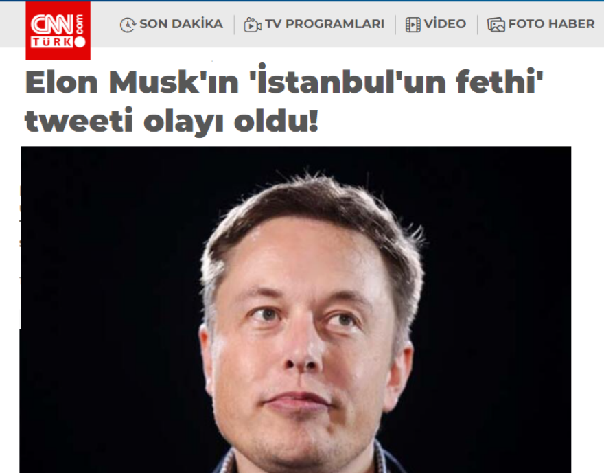 Τουρκία: «Βλέπουν» συνωμοσίες πίσω από την ανάρτηση του Μασκ για την Κωνσταντινούπολη