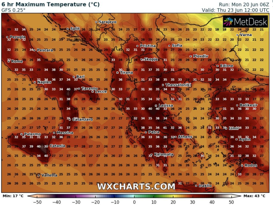 Καιρός: Δεκαήμερος καύσωνας με 40άρια και στην Αττική, τι προβλέπουν Καλλιάνος - Λαγουβάρδος