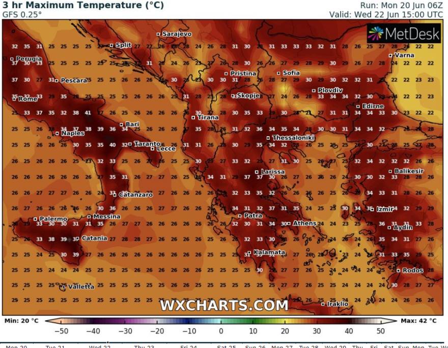 Καιρός: Δεκαήμερος καύσωνας με 40άρια και στην Αττική, τι προβλέπουν Καλλιάνος - Λαγουβάρδος