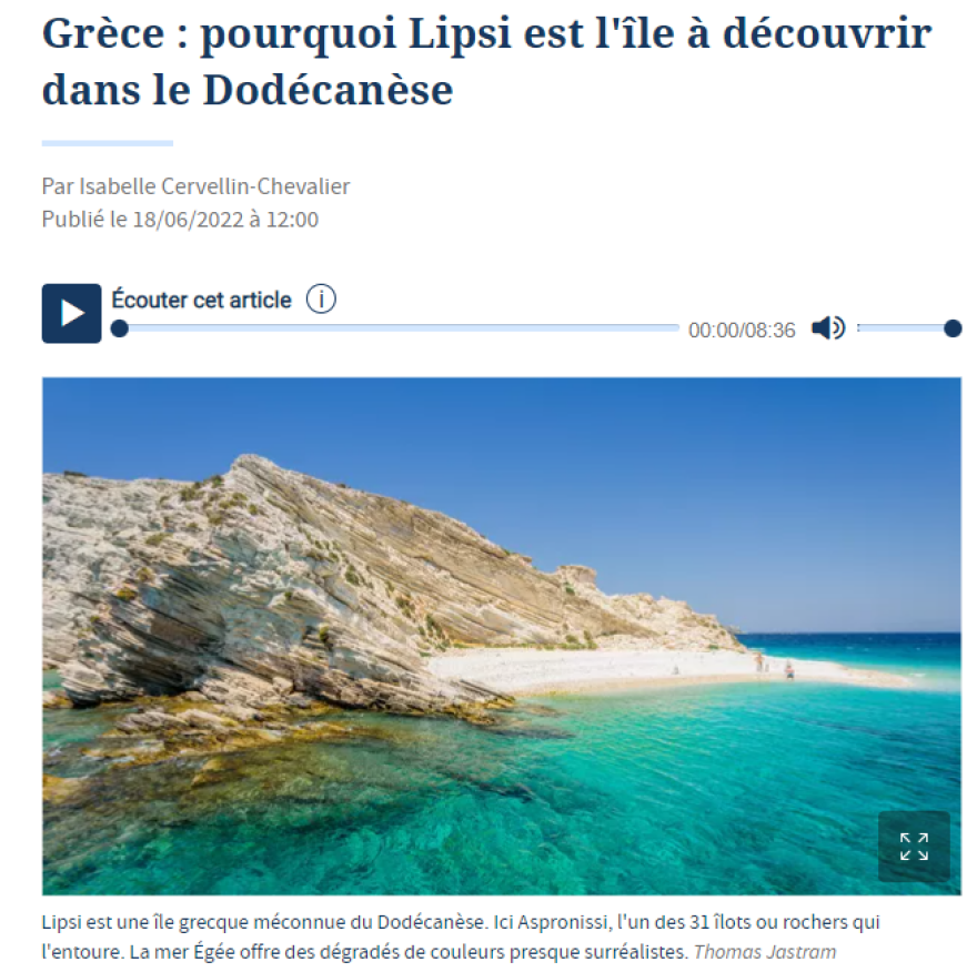 Λειψοί: Aφιέρωμα της Le Figaro για τους γάμους στο ηλιοβασίλεμα των Δωδεκανήσων