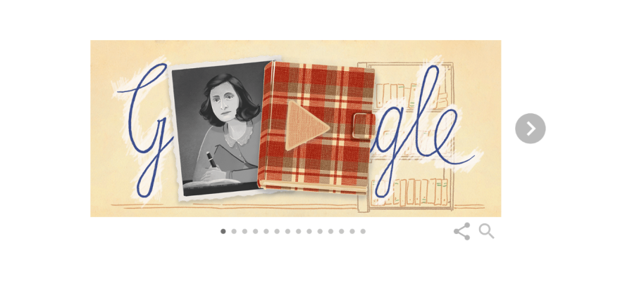 Google Doodle: Τιμά την Άννα Φρανκ, 75 χρόνια από την έκδοση του διάσημου ημερολογίου