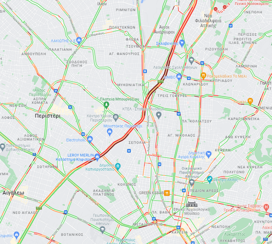 Κίνηση στους δρόμους: Πού θα βρείτε μποτιλιάρισμα - Δείτε live εικόνα