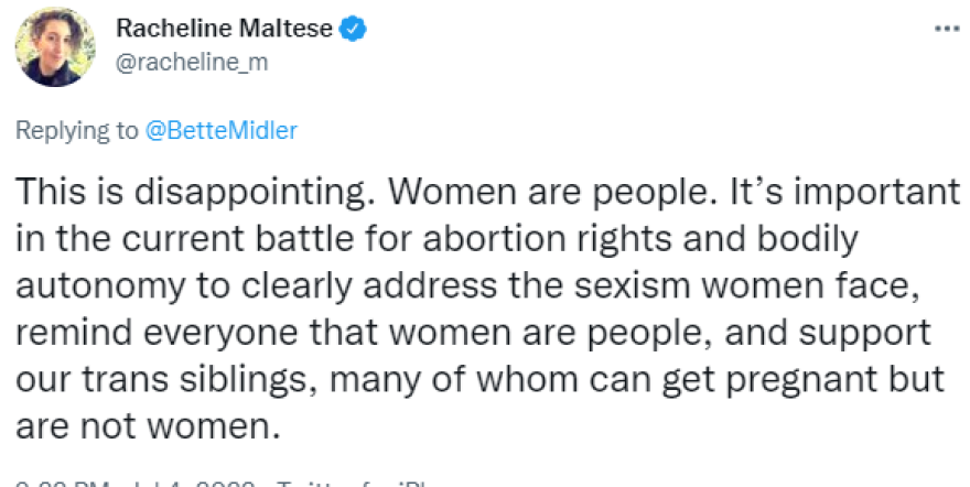 Η ανάρτηση της Μπέτι Μίντλερ που εκνεύρισε το Twitter - «Δεν μας αποκαλούν γυναίκες πια»