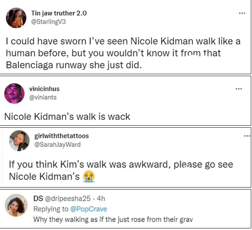 Νικόλ Κίντμαν: Κράξιμο στο Twitter για την πασαρέλα της - «Περπατά σαν άγαλμα»