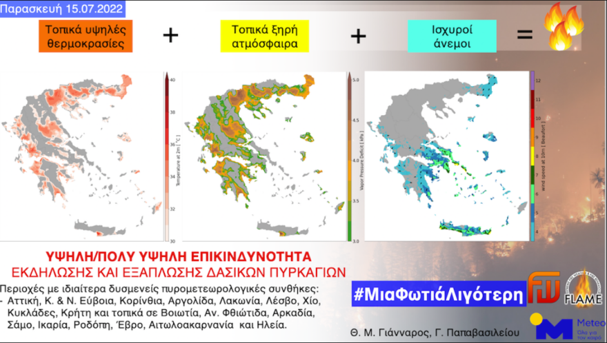 Καιρός: «Κύμα» ζέστης με 38άρια και ισχυρά μελτέμια μέσα στο Σαββατοκύριακο, πολύ υψηλός κίνδυνος πυρκαγιών