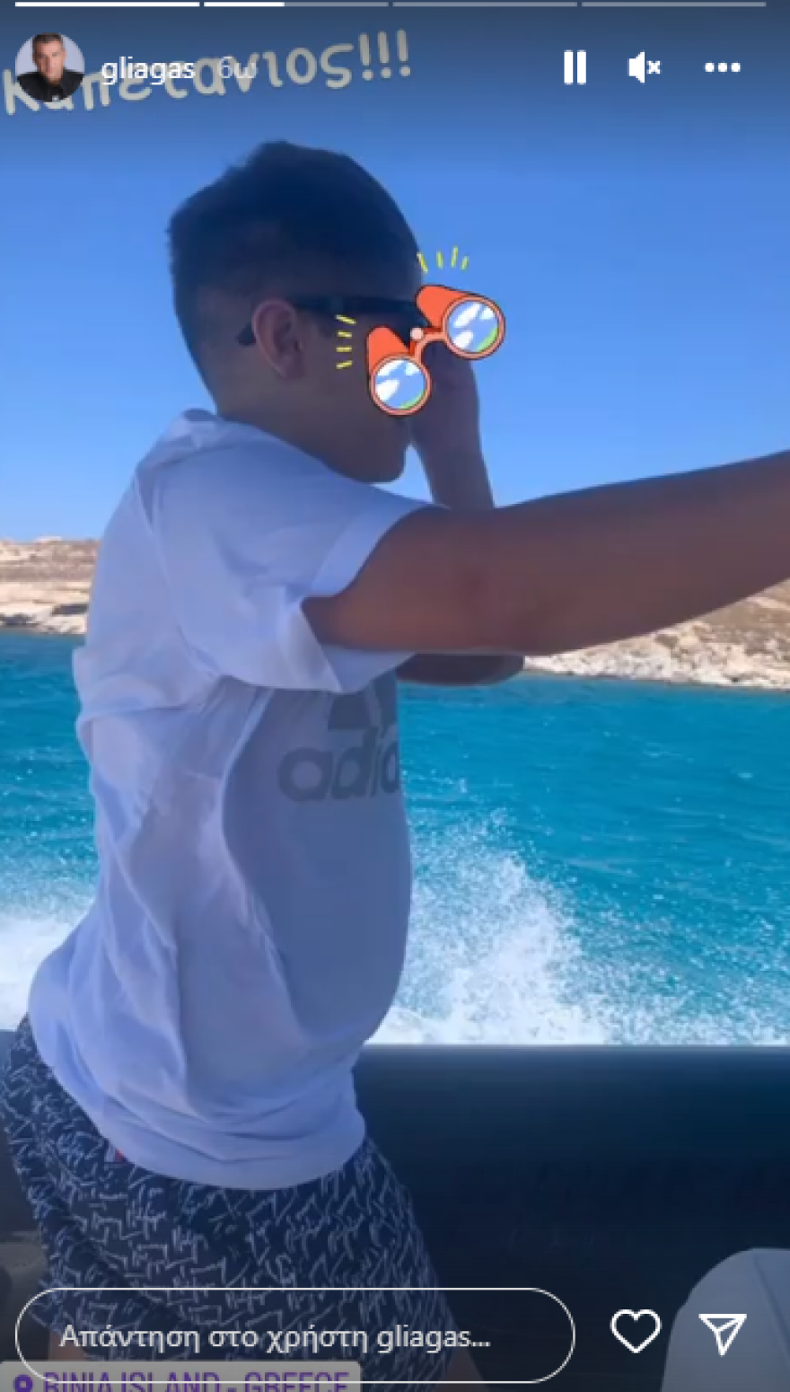 Γιώργος Λιάγκας: Έκανε κατακόρυφο μέσα στη θάλασσα