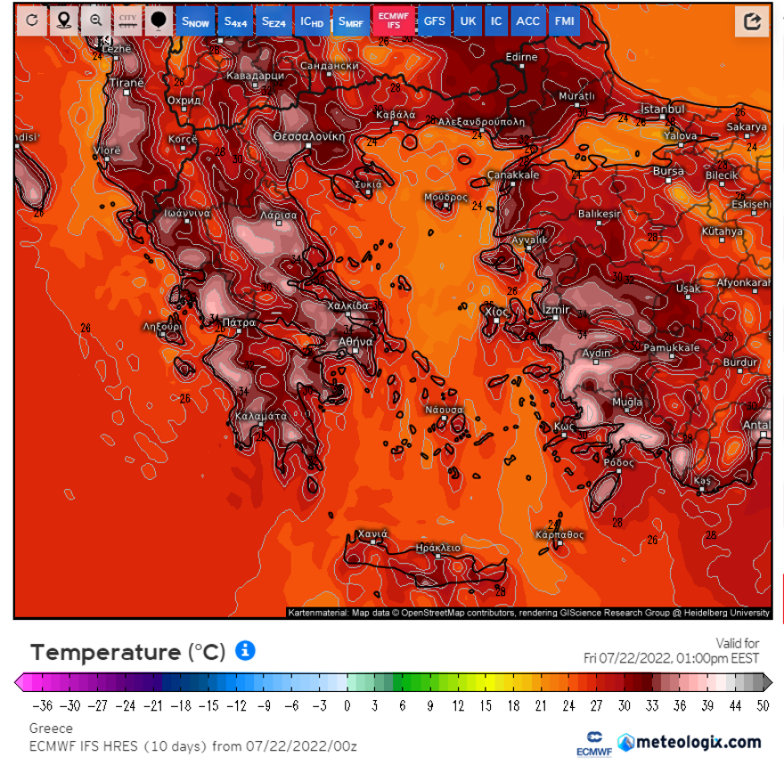 Καιρός - Έκτακτο δελτίο της ΕΜΥ για τον καύσωνα: Θα «καεί» σήμερα η δυτική Ελλάδα, σε ποιες περιοχές θα δούμε 40άρια