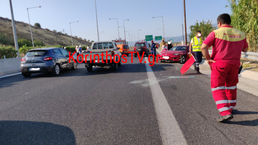 Σοβαρό τροχαίο με δυο τραυματίες στην εθνική οδό Κορίνθου -Τριπόλεως - Βίντεο και φωτογραφίες